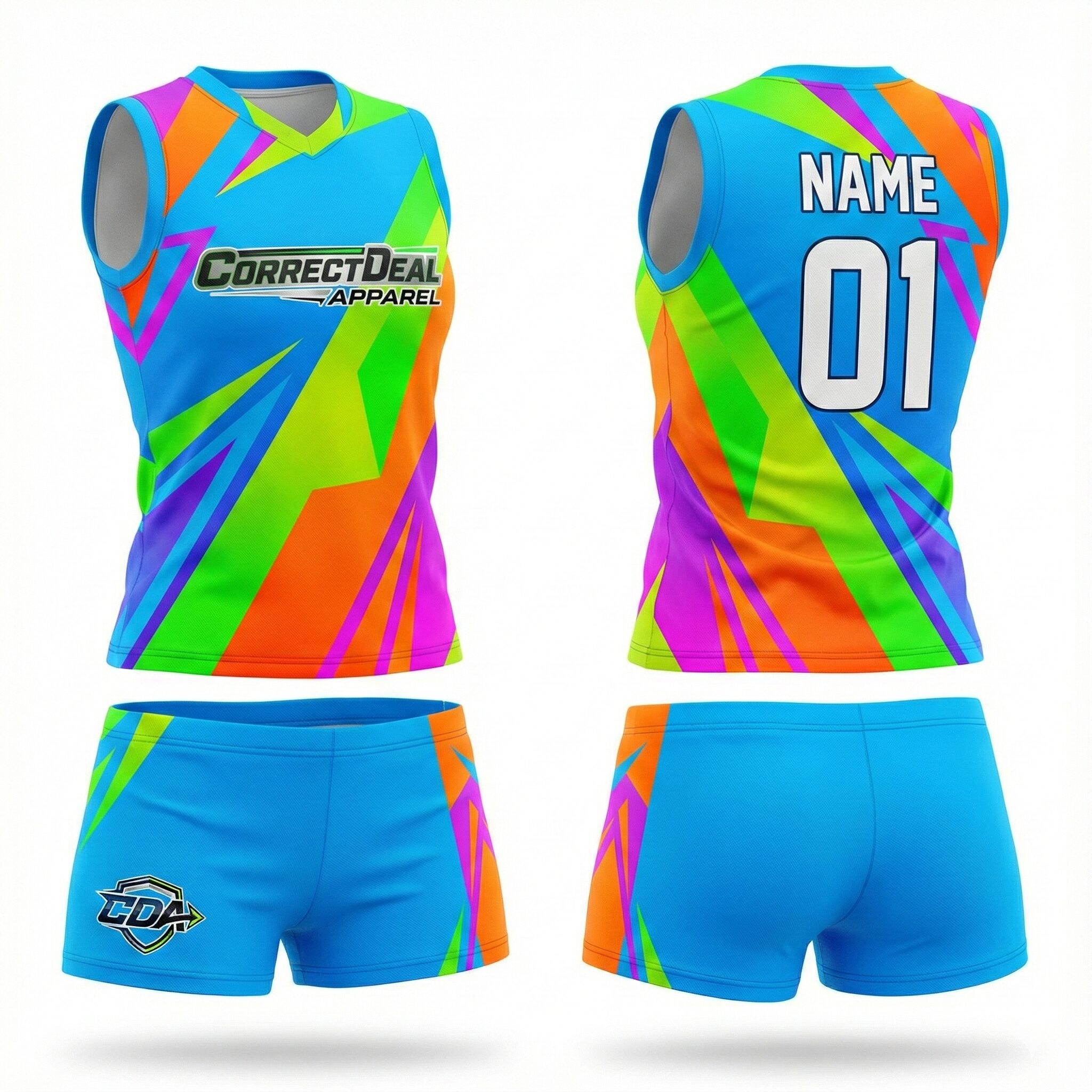 Private Label Performance Volleyball Uniform Sets