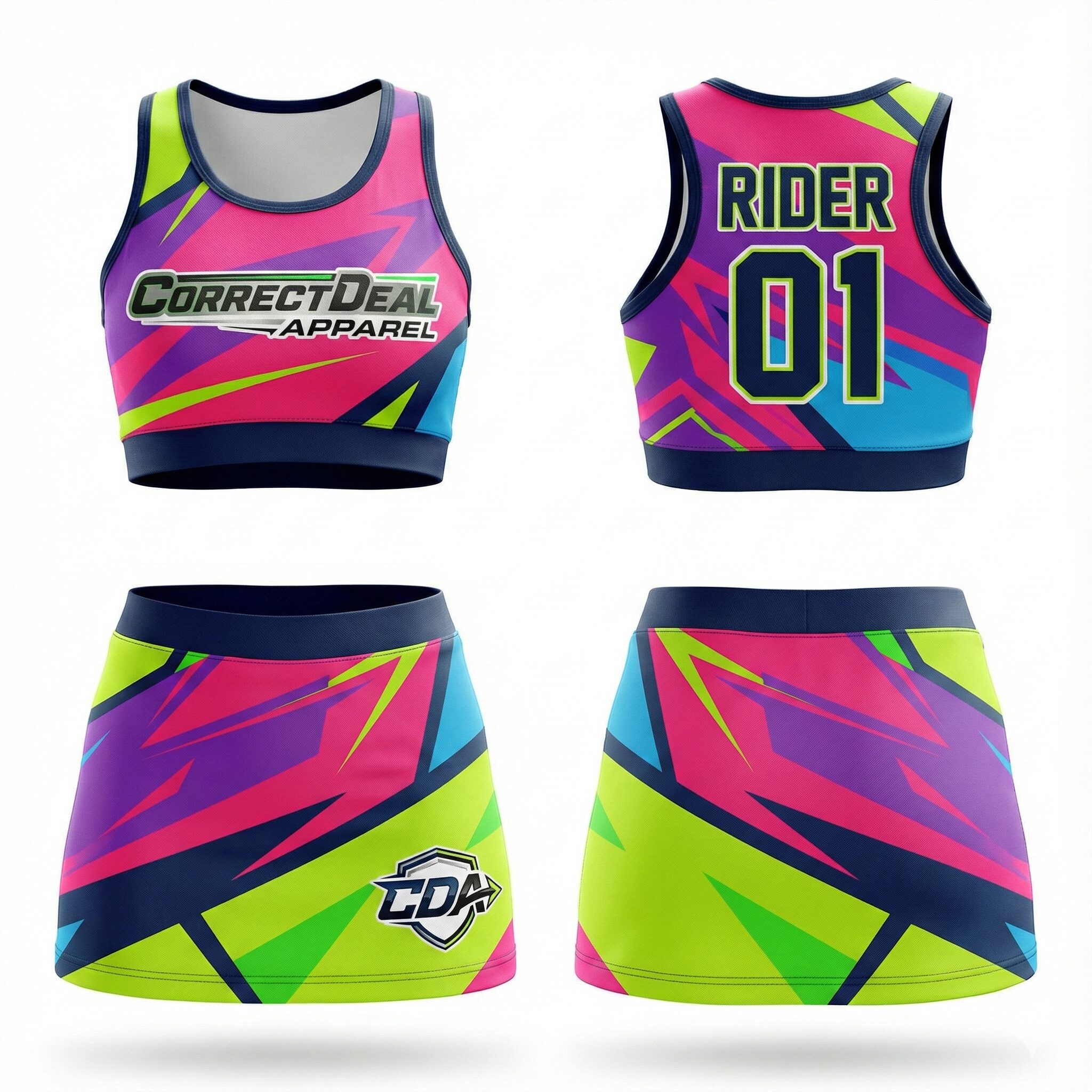 Custom Performance Cheerleading Uniform Manufacturing Services