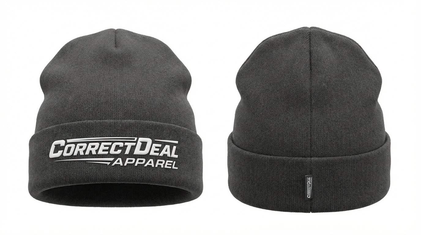 Correct Deal Apparel Beanies – Warm Knit Comfort – Athletes & Everyday Wear