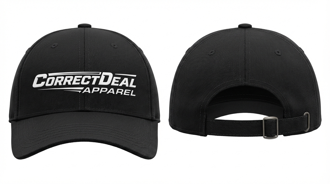 Correct Deal Apparel Caps – Structured Breathable Design – Sports & Everyday Wear