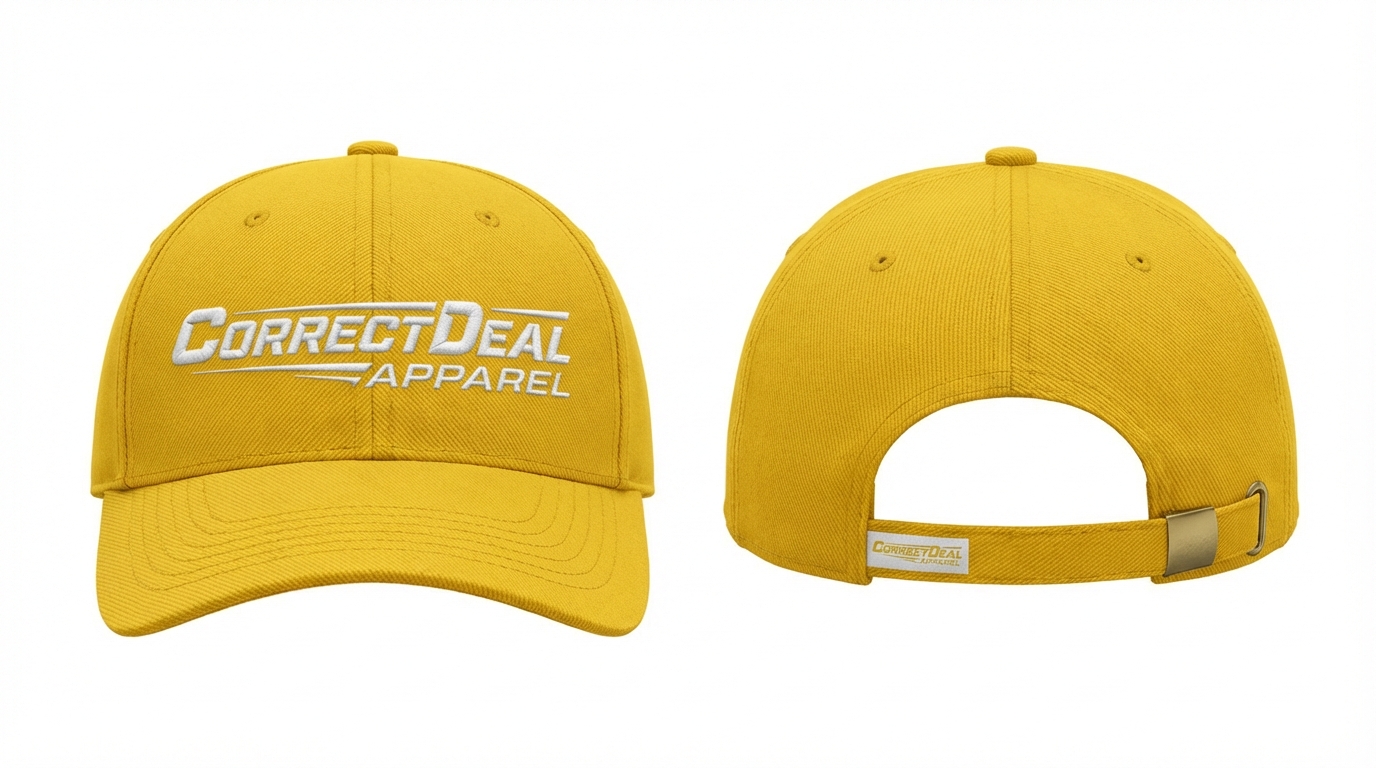Correct Deal Apparel Caps – Structured Breathable Design – Sports & Everyday Wear