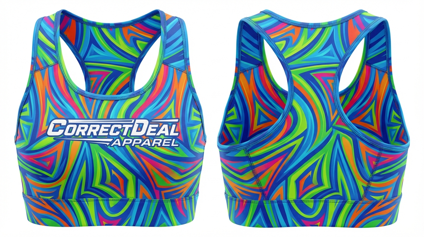 Correct Deal Apparel Gymnastics Sport Bra – High-Impact Compression Support - Copy - Copy - Copy
