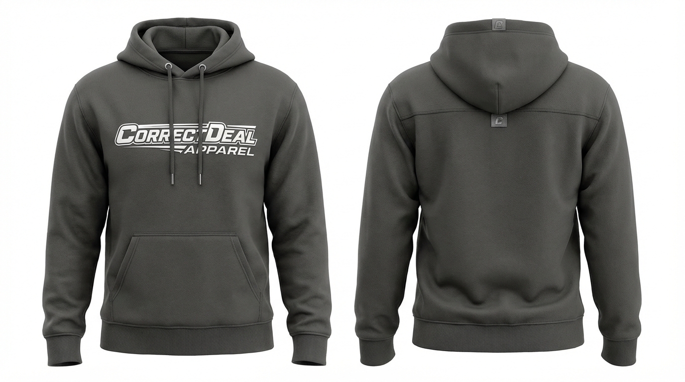 Correct Deal Apparel Pullover Hoodie – Premium Comfort – Everyday Athletes & Trainers.
