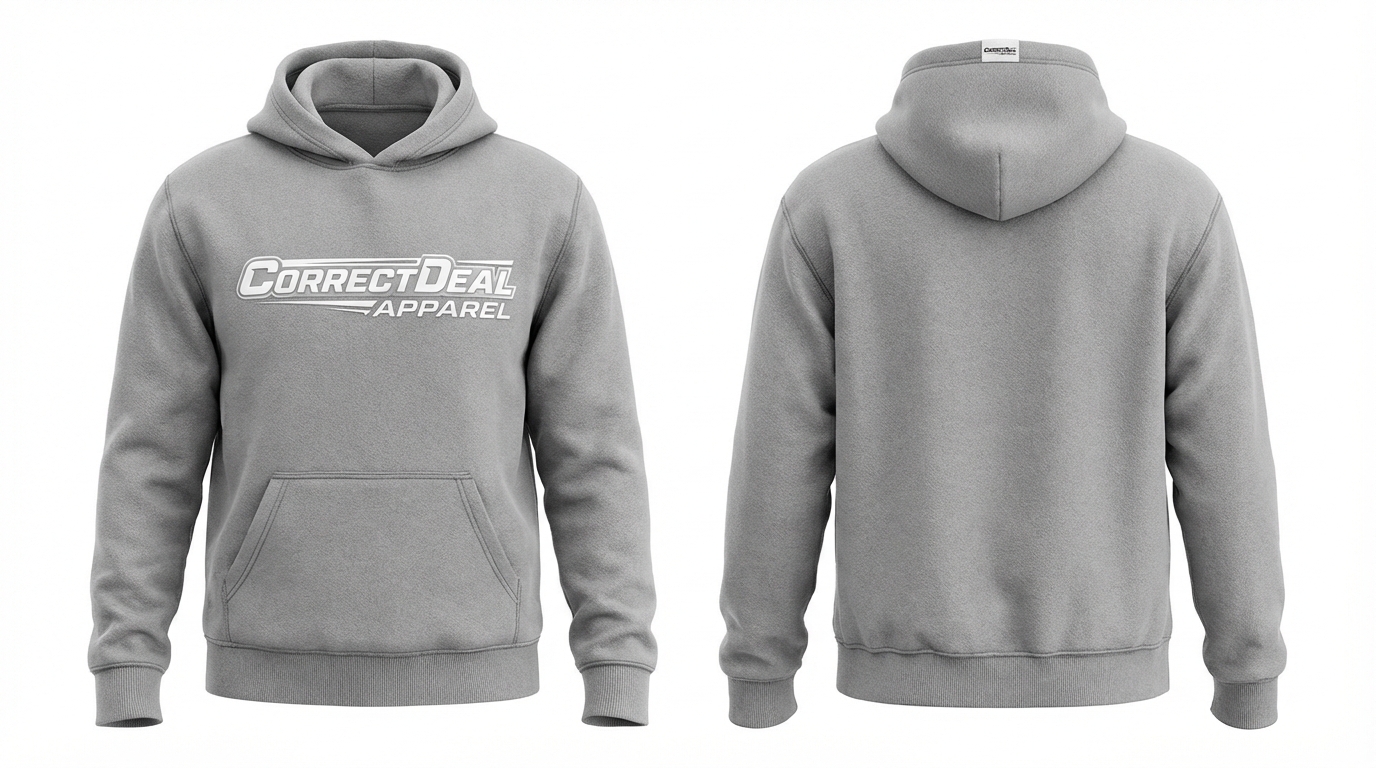 Correct Deal Apparel Pullover Hoodie – Premium Comfort – Everyday Athletes & Trainers.