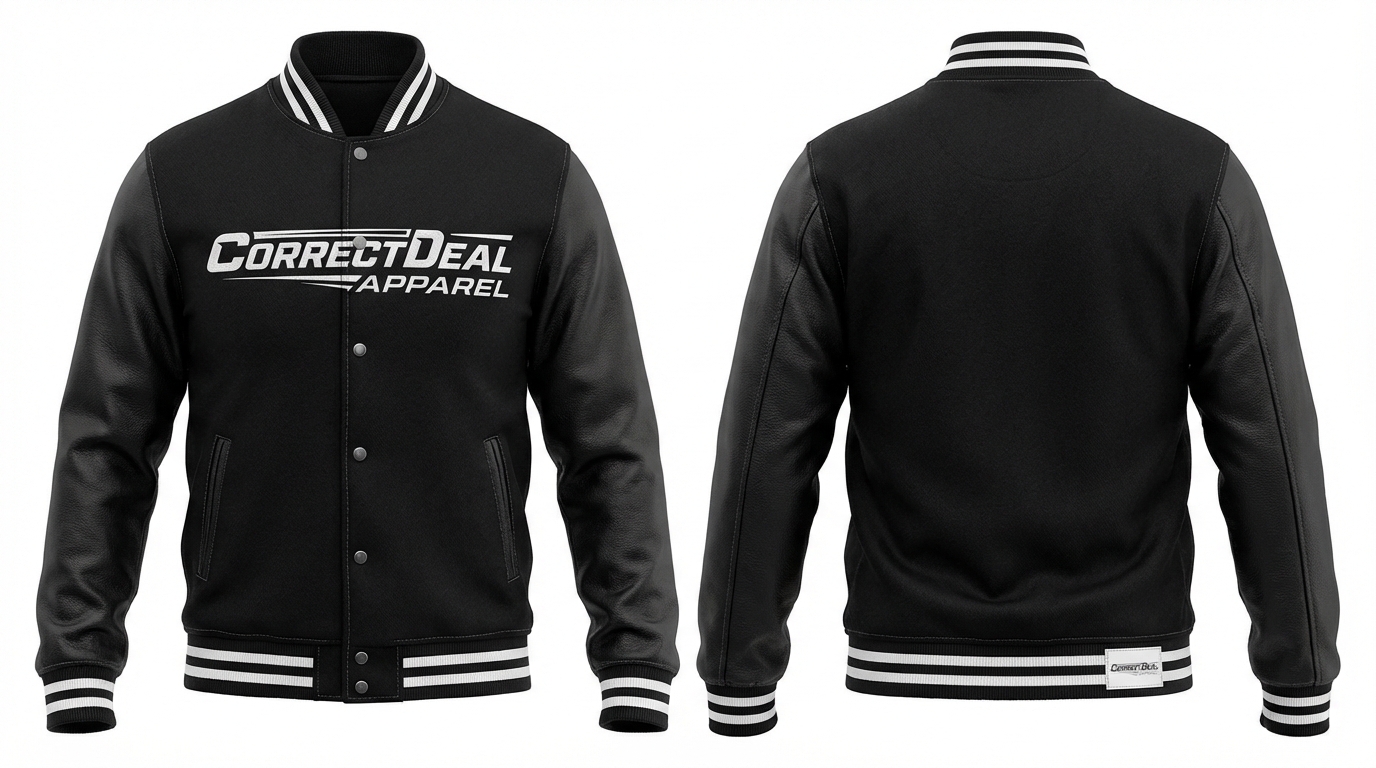 Correct Deal Apparel Varsity Jackets – Premium Build – Teams, Brands & Streetwear