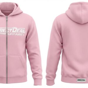Correct Deal Apparel Zip-Up Hoodie – Premium Fleece Comfort – Training & Casual Wear.