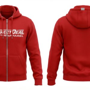 Correct Deal Apparel Zip-Up Hoodie – Premium Fleece Comfort – Training & Casual Wear.