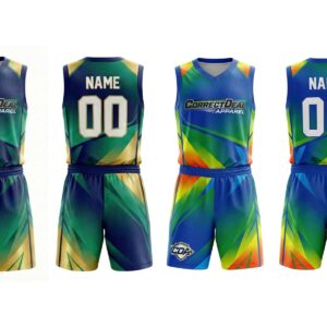 Correct Deal Apparel Reversible Basketball Uniform – Dual-Side Performance – Training & Game Play.