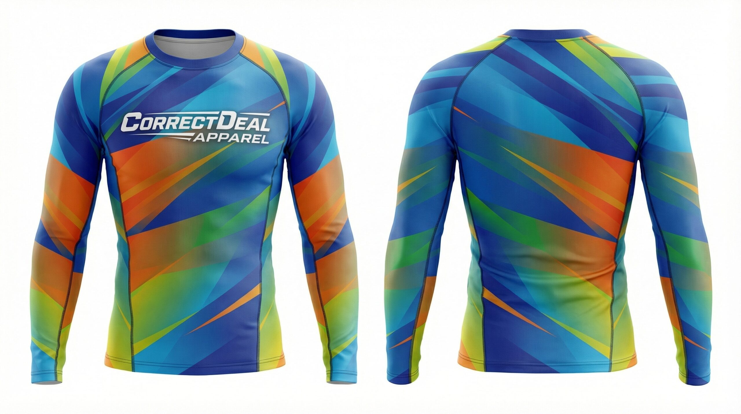 Correct Deal Apparel Compression Full Sleeve Shirt – Muscle Support Performance – Training & Sports.