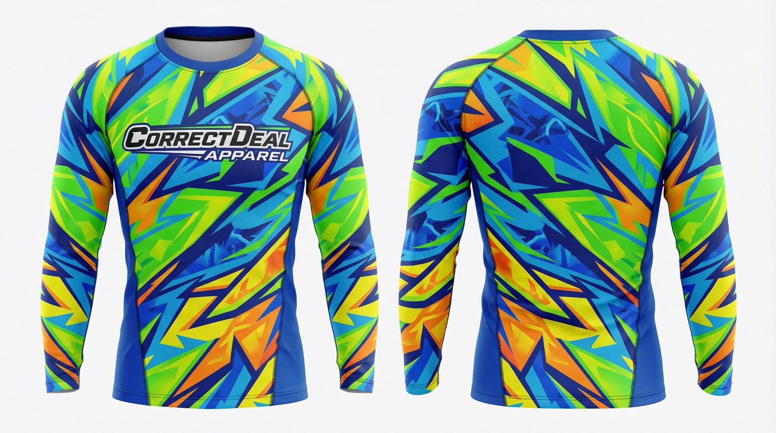 Correct Deal Apparel Compression Full Sleeve Shirt – Muscle Support Performance – Training & Sports.