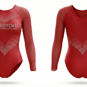 Correct Deal Apparel Gymnastics Leotard – Stone Embellished Design – Training & Competition.