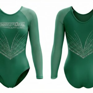 Correct Deal Apparel Gymnastics Leotard – Stone Embellished Design – Training & Competition.