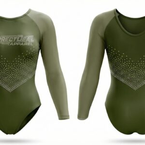 Correct Deal Apparel Gymnastics Leotard – Stone Embellished Design – Training & Competition.