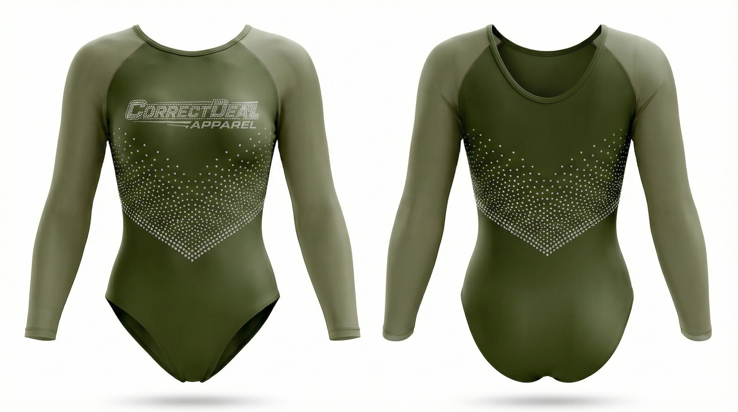 Correct Deal Apparel Gymnastics Leotard – Stone Embellished Design – Training & Competition.