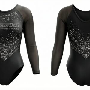 Correct Deal Apparel Gymnastics Leotard – Stone Embellished Design – Training & Competition.